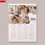 Customizable Framed Canvas Photo Calendar
