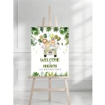 Elegant Photo Wedding Welcome Sign Template, Welcome Board, Wedding Photo Collage, Modern Welcome Sign, Printable Wedding Reception Poster